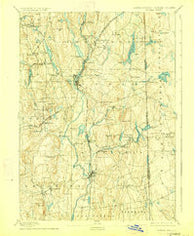 Putnam Connecticut Historical topographic map, 1:62500 scale, 15 X 15 Minute, Year 1893
