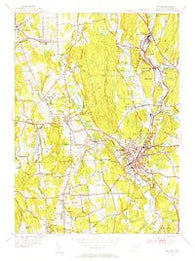 Putnam Connecticut Historical topographic map, 1:31680 scale, 7.5 X 7.5 Minute, Year 1955