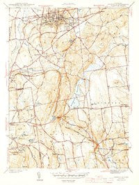 Rockville Connecticut Historical topographic map, 1:31680 scale, 7.5 X 7.5 Minute, Year 1944