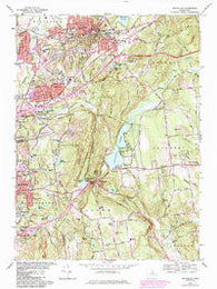 Rockville Connecticut Historical topographic map, 1:24000 scale, 7.5 X 7.5 Minute, Year 1967