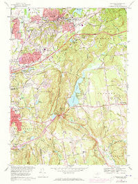 Rockville Connecticut Historical topographic map, 1:24000 scale, 7.5 X 7.5 Minute, Year 1967