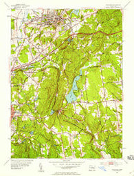 Rockville Connecticut Historical topographic map, 1:24000 scale, 7.5 X 7.5 Minute, Year 1953