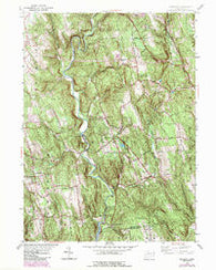 Roxbury Connecticut Historical topographic map, 1:24000 scale, 7.5 X 7.5 Minute, Year 1955