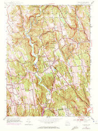 Roxbury Connecticut Historical topographic map, 1:24000 scale, 7.5 X 7.5 Minute, Year 1955