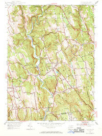 Roxbury Connecticut Historical topographic map, 1:24000 scale, 7.5 X 7.5 Minute, Year 1955