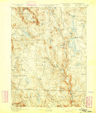 Sandisfield Massachusetts Historical topographic map, 1:62500 scale, 15 X 15 Minute, Year 1893