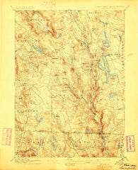 Sandisfield Massachusetts Historical topographic map, 1:62500 scale, 15 X 15 Minute, Year 1897