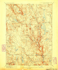 Sandisfield Massachusetts Historical topographic map, 1:62500 scale, 15 X 15 Minute, Year 1897
