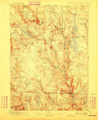 Sandisfield Massachusetts Historical topographic map, 1:62500 scale, 15 X 15 Minute, Year 1907