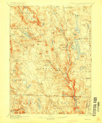Sandisfield Massachusetts Historical topographic map, 1:62500 scale, 15 X 15 Minute, Year 1907
