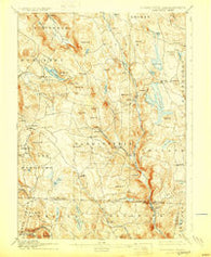 Sandisfield Massachusetts Historical topographic map, 1:62500 scale, 15 X 15 Minute, Year 1907