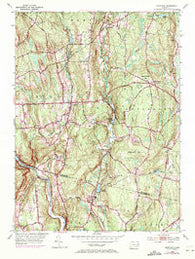 Scotland Connecticut Historical topographic map, 1:24000 scale, 7.5 X 7.5 Minute, Year 1953