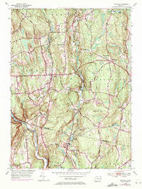 Scotland Connecticut Historical topographic map, 1:24000 scale, 7.5 X 7.5 Minute, Year 1953