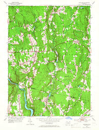 Scotland Connecticut Historical topographic map, 1:24000 scale, 7.5 X 7.5 Minute, Year 1953