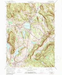 Sharon Connecticut Historical topographic map, 1:24000 scale, 7.5 X 7.5 Minute, Year 1956