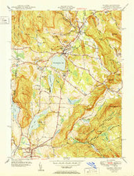 Sharon Connecticut Historical topographic map, 1:31680 scale, 7.5 X 7.5 Minute, Year 1950