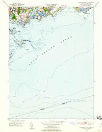 Sherwood Point Connecticut Historical topographic map, 1:24000 scale, 7.5 X 7.5 Minute, Year 1951