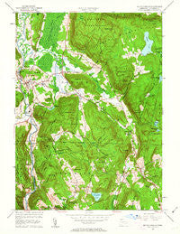 South Canaan Connecticut Historical topographic map, 1:24000 scale, 7.5 X 7.5 Minute, Year 1956