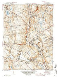 South Coventry Connecticut Historical topographic map, 1:31680 scale, 7.5 X 7.5 Minute, Year 1944