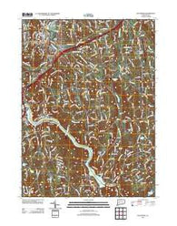 Southbury Connecticut Historical topographic map, 1:24000 scale, 7.5 X 7.5 Minute, Year 2012