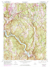 Southbury Connecticut Historical topographic map, 1:24000 scale, 7.5 X 7.5 Minute, Year 1964