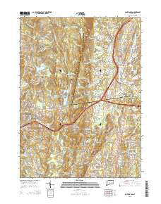 Southington Connecticut Current topographic map, 1:24000 scale, 7.5 X 7.5 Minute, Year 2015