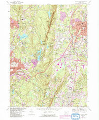 Southington Connecticut Historical topographic map, 1:24000 scale, 7.5 X 7.5 Minute, Year 1968