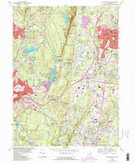 Southington Connecticut Historical topographic map, 1:24000 scale, 7.5 X 7.5 Minute, Year 1968