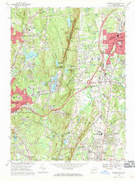 Southington Connecticut Historical topographic map, 1:24000 scale, 7.5 X 7.5 Minute, Year 1968