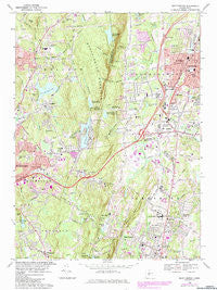 Southington Connecticut Historical topographic map, 1:24000 scale, 7.5 X 7.5 Minute, Year 1968