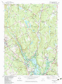 Spring Hill Connecticut Historical topographic map, 1:24000 scale, 7.5 X 7.5 Minute, Year 1983