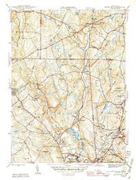 Spring Hill Connecticut Historical topographic map, 1:31680 scale, 7.5 X 7.5 Minute, Year 1945