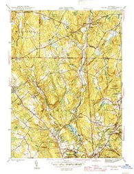 Spring Hill Connecticut Historical topographic map, 1:31680 scale, 7.5 X 7.5 Minute, Year 1945