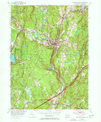 Stafford Springs Connecticut Historical topographic map, 1:24000 scale, 7.5 X 7.5 Minute, Year 1952