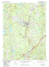 Stafford Springs Connecticut Historical topographic map, 1:24000 scale, 7.5 X 7.5 Minute, Year 1983
