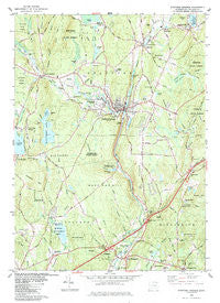Stafford Springs Connecticut Historical topographic map, 1:24000 scale, 7.5 X 7.5 Minute, Year 1983