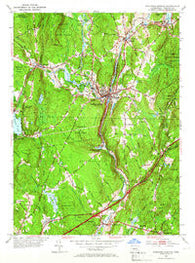 Stafford Springs Connecticut Historical topographic map, 1:24000 scale, 7.5 X 7.5 Minute, Year 1952