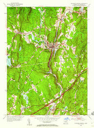 Stafford Springs Connecticut Historical topographic map, 1:24000 scale, 7.5 X 7.5 Minute, Year 1952