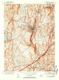 Stafford Springs Connecticut Historical topographic map, 1:31680 scale, 7.5 X 7.5 Minute, Year 1952