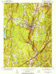 Stafford Springs Connecticut Historical topographic map, 1:31680 scale, 7.5 X 7.5 Minute, Year 1952
