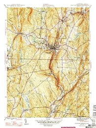 Stafford Springs Connecticut Historical topographic map, 1:31680 scale, 7.5 X 7.5 Minute, Year 1946