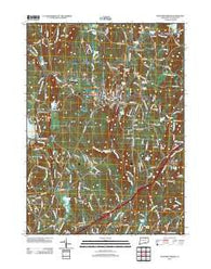 Stafford Springs Connecticut Historical topographic map, 1:24000 scale, 7.5 X 7.5 Minute, Year 2012
