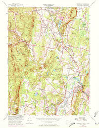 Tariffville Connecticut Historical topographic map, 1:24000 scale, 7.5 X 7.5 Minute, Year 1956