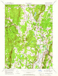 Tariffville Connecticut Historical topographic map, 1:24000 scale, 7.5 X 7.5 Minute, Year 1956