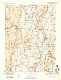 Tariffville Connecticut Historical topographic map, 1:31680 scale, 7.5 X 7.5 Minute, Year 1951