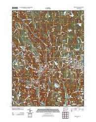 Thomaston Connecticut Historical topographic map, 1:24000 scale, 7.5 X 7.5 Minute, Year 2012