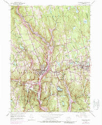 Thomaston Connecticut Historical topographic map, 1:24000 scale, 7.5 X 7.5 Minute, Year 1956