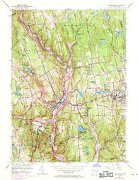 Thomaston Connecticut Historical topographic map, 1:24000 scale, 7.5 X 7.5 Minute, Year 1956