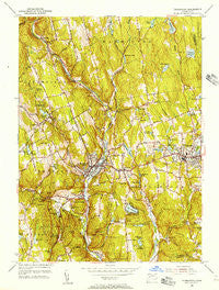 Thomaston Connecticut Historical topographic map, 1:24000 scale, 7.5 X 7.5 Minute, Year 1956