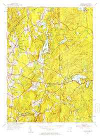 Thompson Connecticut Historical topographic map, 1:24000 scale, 7.5 X 7.5 Minute, Year 1955